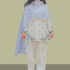 Off White 3 Piece Stitched Lawn Suit for Women