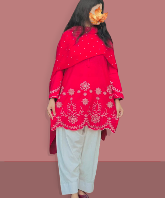3 Piece Stitched Lawn Suit for Women