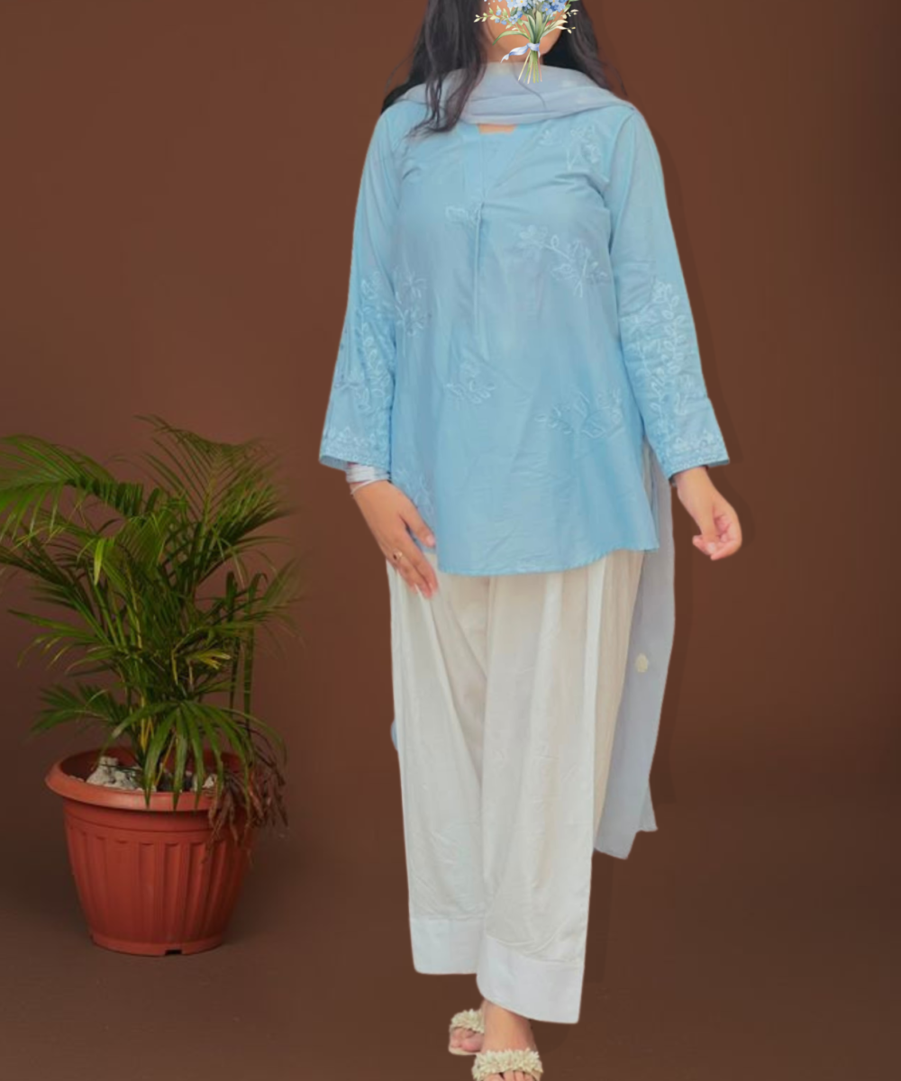 3 piece stitched lawn suit