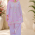 3 Piece Stitched Lawn Suit for Women Pastel Pink
