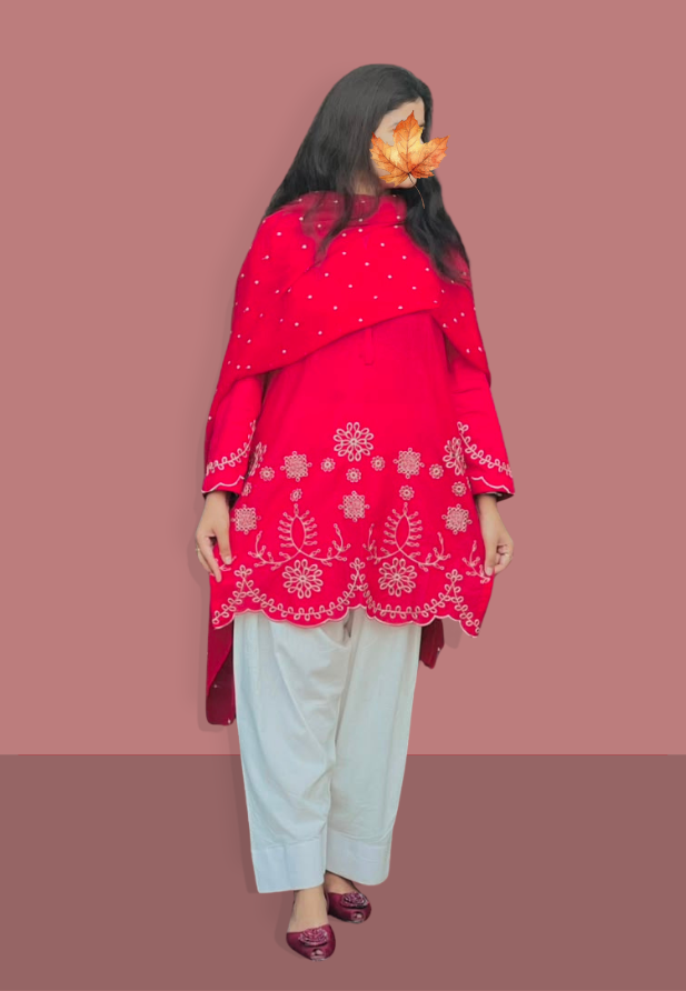 3 Piece Stitched Lawn Suit for Women